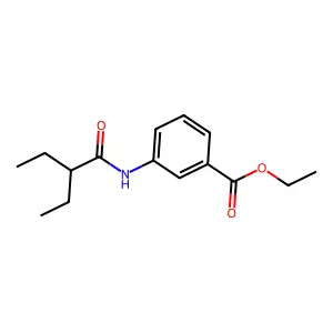 Ethyl 3-(2-ethylbutanoylamino)benzoate structure