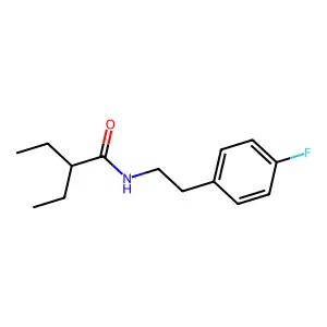 2-ethyl-N-[2-(4-fluorophenyl)ethyl]butanamide structure