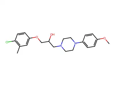 1-(4-Chloro-3-methylphenoxy)-3-[4-(4-methoxyphenyl)piperazin-1-yl]propan-2-ol structure