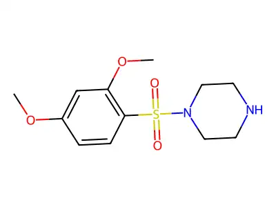 1-((2,4-Dimethoxyphenyl)sulfonyl)piperazine structure