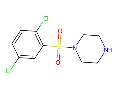 1-[(2,5-Dichlorophenyl)sulfonyl]piperazine structure