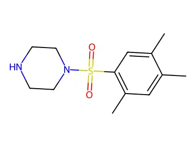 1-(2,4,5-Trimethylbenzene-1-sulfonyl)piperazine structure