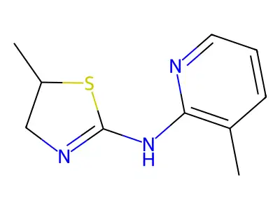 3-methyl-N-(5-methyl-4,5-dihydro-1,3-thiazol-2-yl)pyridin-2-amine structure