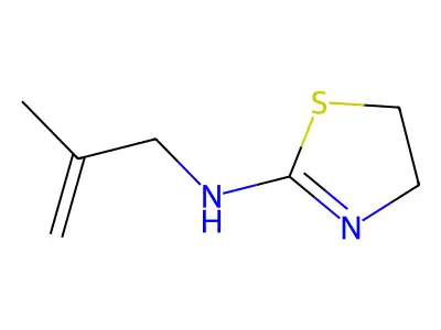 2-Thiazolamine, 4,5-dihydro-N-(2-methyl-2-propenyl)- structure