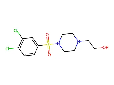 2-[4-(3,4-Dichlorophenyl)sulfonylpiperazin-1-yl]ethanol structure