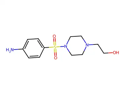 2-(4-((4-Aminophenyl)sulfonyl)piperazin-1-yl)ethanol structure