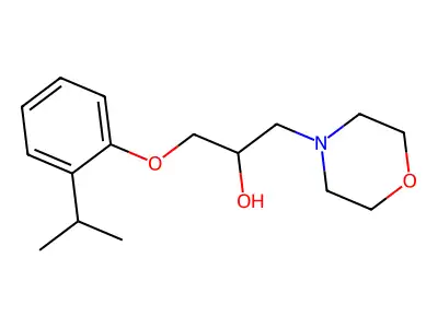 1-(2-Isopropylphenoxy)-3-morpholinopropan-2-ol structure