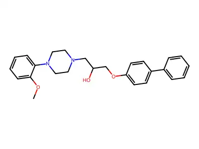 1-[4-(2-Methoxyphenyl)piperazin-1-yl]-3-(4-phenylphenoxy)propan-2-ol structure