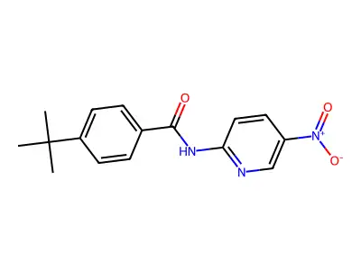 4-tert-butyl-N-(5-nitropyridin-2-yl)benzamide structure