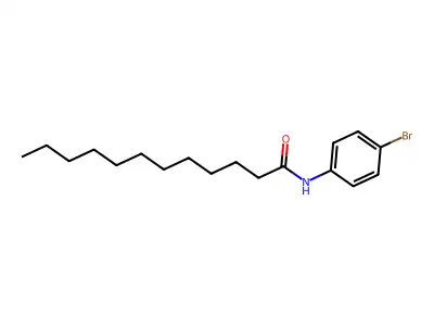 N-(4-bromophenyl)dodecanamide structure