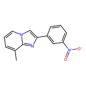 8-Methyl-2-(3-nitrophenyl)imidazo[1,2-a]pyridine structure