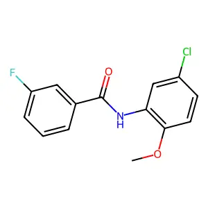 N-(5-chloro-2-methoxyphenyl)-3-fluorobenzamide structure
