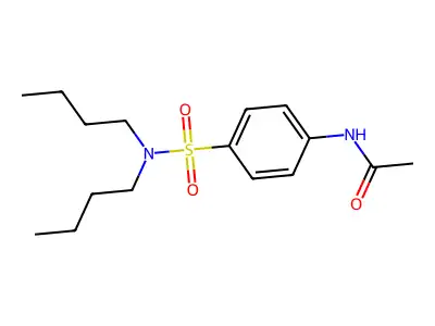 N-[4-(dibutylsulfamoyl)phenyl]acetamide structure