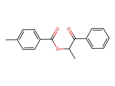 1-Oxo-1-phenylpropan-2-yl 4-methylbenzoate structure