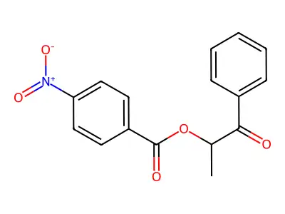 1-Oxo-1-phenylpropan-2-yl 4-nitrobenzoate structure