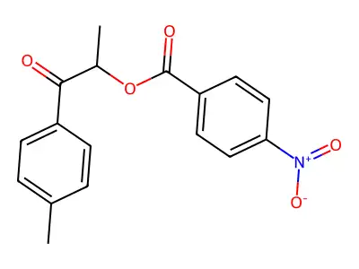 1-(4-Methylphenyl)-1-oxopropan-2-yl 4-nitrobenzoate structure