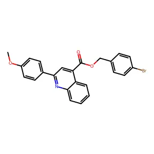 4-Bromobenzyl 2-(4-methoxyphenyl)-4-quinolinecarboxylate structure