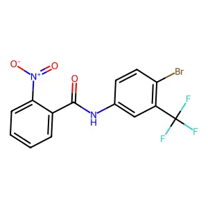 N-[4-bromo-3-(trifluoromethyl)phenyl]-2-nitrobenzamide structure