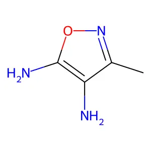 3-Methylisoxazole-4,5-diamine structure