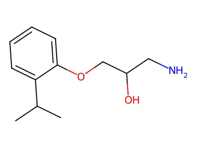 1-Amino-3-(2-isopropyl-phenoxy)-propan-2-ol structure