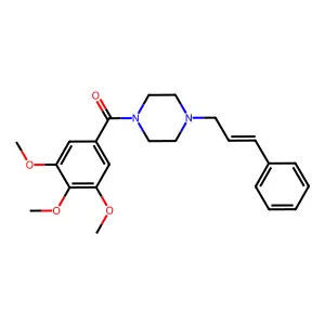 1-(3-Phenylprop-2-enyl)-4-(3,4,5-trimethoxybenzoyl)piperazine structure