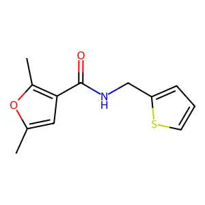 2,5-dimethyl-N-(thiophen-2-ylmethyl)furan-3-carboxamide structure