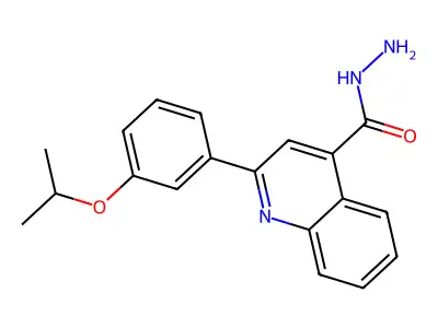 2-(3-Isopropoxyphenyl)quinoline-4-carbohydrazide structure