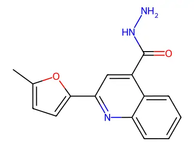 2-(5-Methyl-2-furyl)quinoline-4-carbohydrazide structure