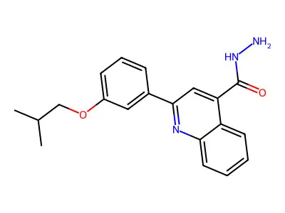 2-(3-Isobutoxyphenyl)quinoline-4-carbohydrazide structure