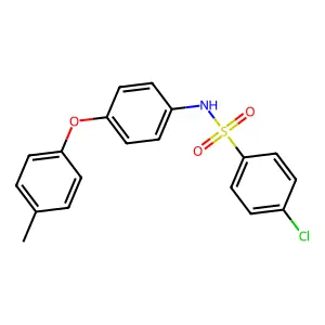 4-chloro-N-[4-(4-methylphenoxy)phenyl]benzenesulfonamide structure