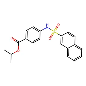 Isopropyl 4-[(2-naphthylsulfonyl)amino]benzoate structure
