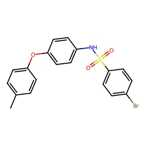 4-bromo-N-[4-(4-methylphenoxy)phenyl]benzenesulfonamide structure