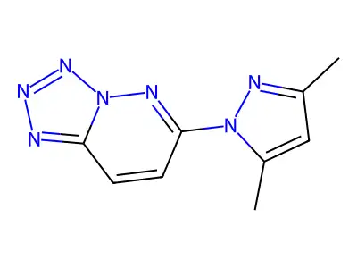 6-(3,5-Dimethylpyrazol-1-yl)tetrazolo[1,5-b]pyridazine structure