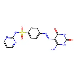 4-[(2E)-2-(4-amino-2,6-dioxopyrimidin-5-ylidene)hydrazinyl]- structure