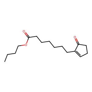 Butyl 5-oxocyclopent-1-ene-1-heptanoate structure