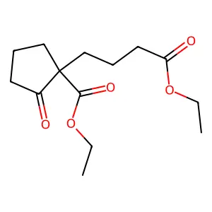 Cyclopentanebutanoic acid, 1-(ethoxycarbonyl)-2-oxo-, ethyl ester structure