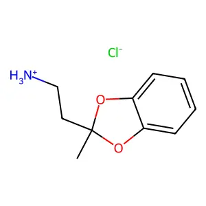 2-(2-Methyl-2H-1,3-benzodioxol-2-yl)ethan-1-amine--hydrogen chloride (1/1) structure