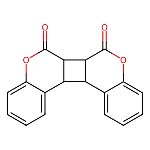 syn HH coumarin dimer structure