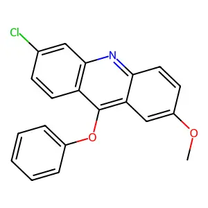 6-Chloro-2-methoxy-9-phenoxyacridine structure