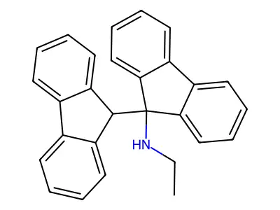 N-ethyl-9-(9H-fluoren-9-yl)fluoren-9-amine structure