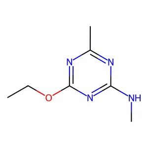 4-ethoxy-N,6-dimethyl-1,3,5-triazin-2-amine structure