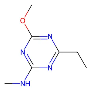 4-Ethyl-6-methoxy-N-methyl-1,3,5-triazin-2-amine structure