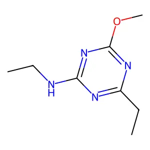 N,4-二乙基-6-甲氧基-1,3,5-三嗪-2-胺 structure