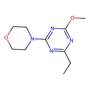 1,3,5-Triazine, 2-ethyl-4-methoxy-6-(4-morpholinyl)- structure