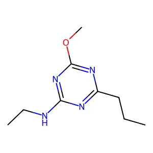 1,3,5-Triazin-2-amine, N-ethyl-4-methoxy-6-propyl- structure