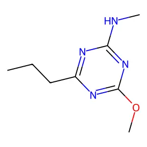 1,3,5-Triazin-2-amine, 4-methoxy-N-methyl-6-propyl- structure
