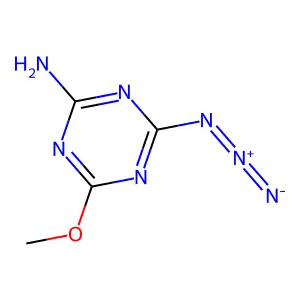 4-叠氮基-6-甲氧基-1,3,5-三嗪-2-胺 structure