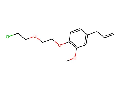 1-[2-(2-Chloroethoxy)ethoxy]-2-methoxy-4-prop-2-enylbenzene structure