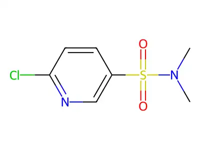 6-chloro-N,N-dimethylpyridine-3-sulfonamide structure