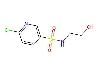 6-Chloro-N-(2-hydroxyethyl)-3-pyridinesulfonamide structure